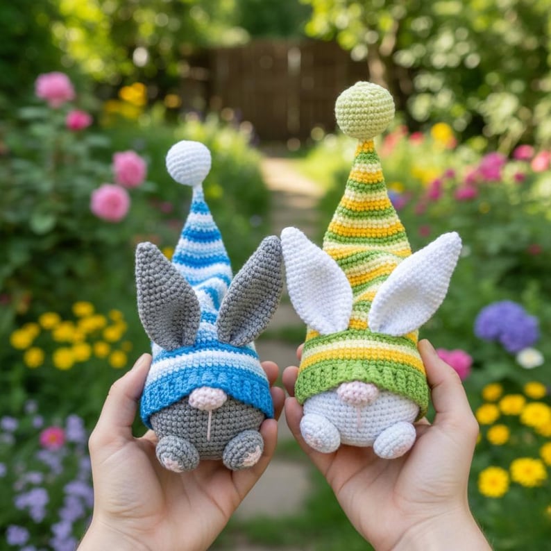 Easter Bunny Gnome Amigurumi Crochet pattern