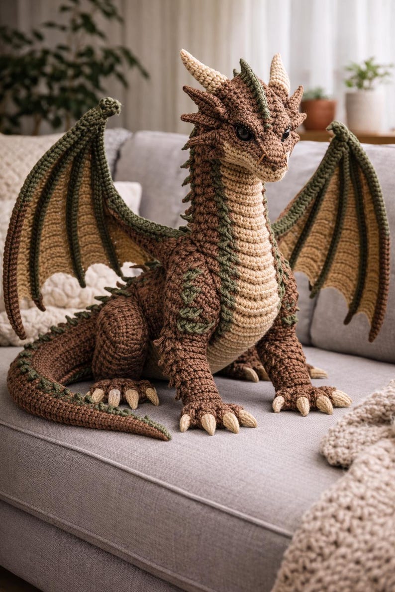 Fantasy Plush Dragon Crochet Pattern