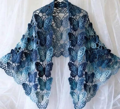 Butterfly Crochet Shawl Motif Pattern