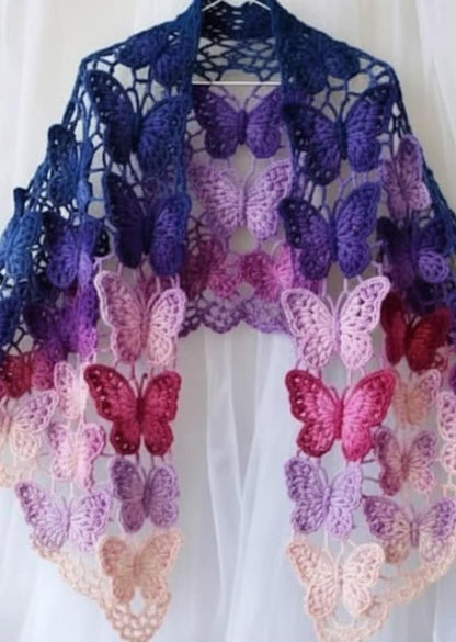 Butterfly Crochet Shawl Motif Pattern