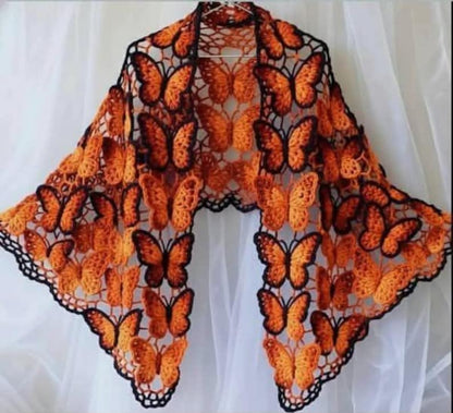 Butterfly Crochet Shawl Motif Pattern