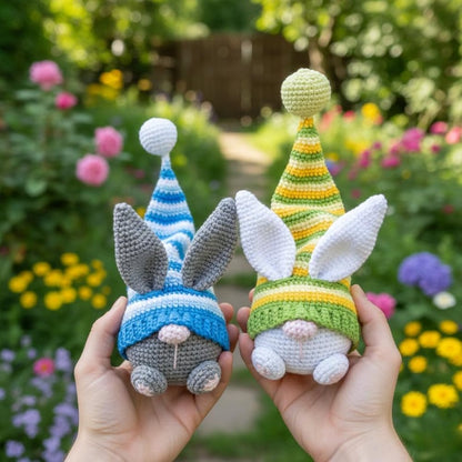 Easter Bunny Gnome Amigurumi Crochet pattern