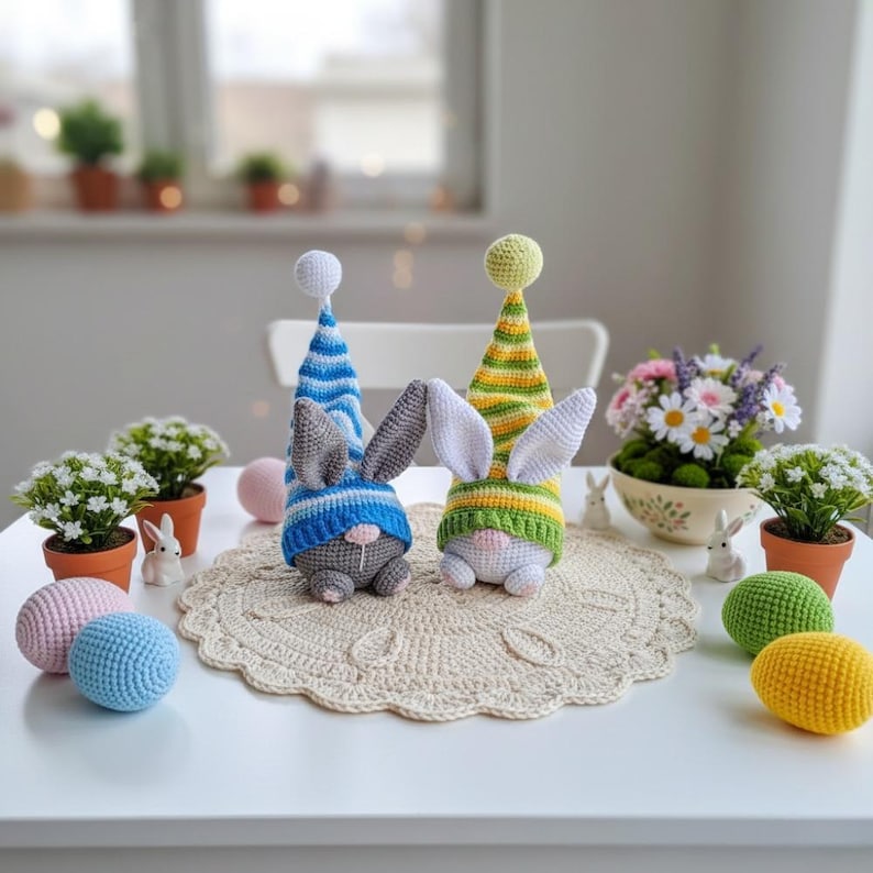 Easter Bunny Gnome Amigurumi Crochet pattern