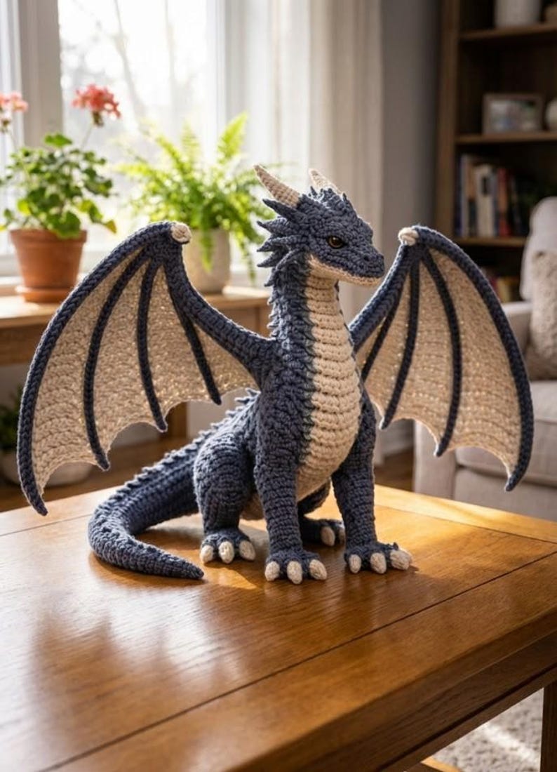 Amigurumi Fantasy Dragon Pattern