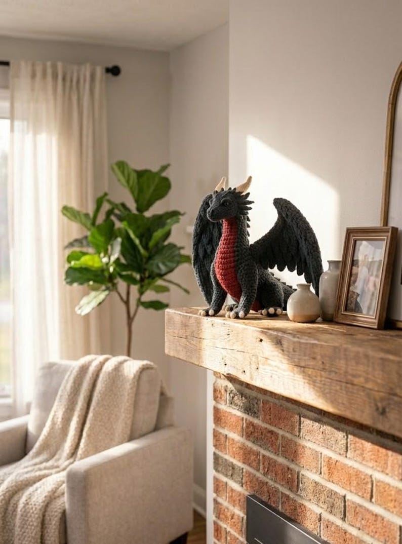 Crochet Gothic Dragon Pattern