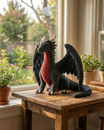 Crochet Gothic Dragon Pattern