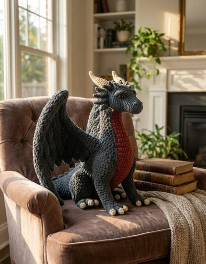 Crochet Gothic Dragon Pattern
