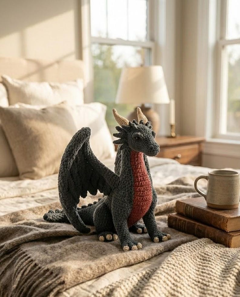 Crochet Gothic Dragon Pattern