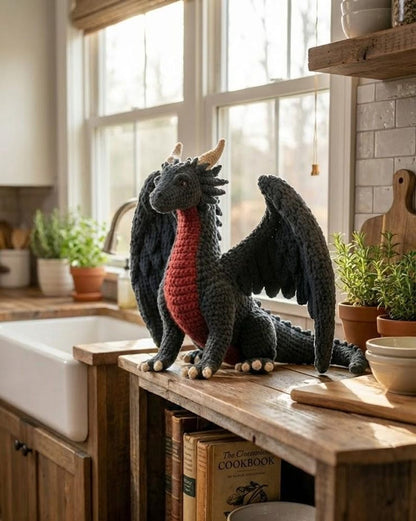 Crochet Gothic Dragon Pattern