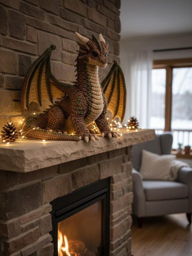 Fantasy Plush Dragon Crochet Pattern