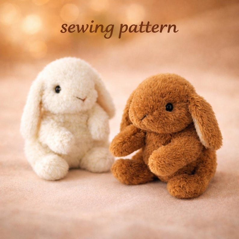 Plush Bunny Sewing Pattern
