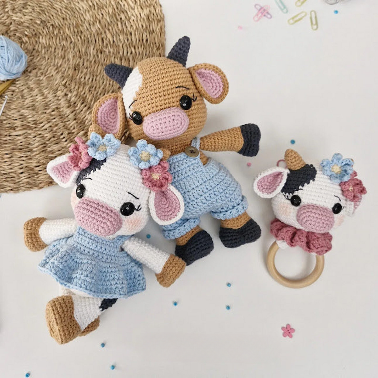 Lola Cow Set Amigurumi Doll Pattern